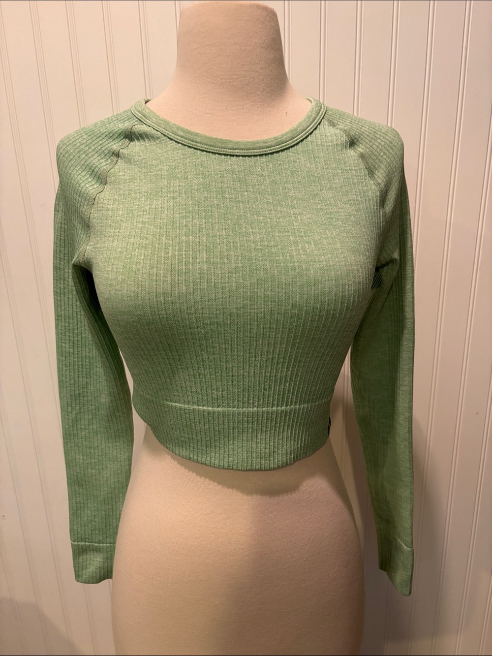 Ryderwear Knit Long Sleeve Crop Top Sz XS